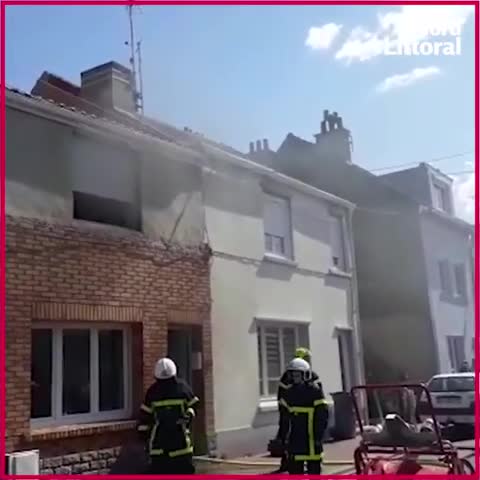 Calais, feu de compteur électrique dans une maison