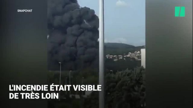 Drôme, Incendie à Allopneus à Valence