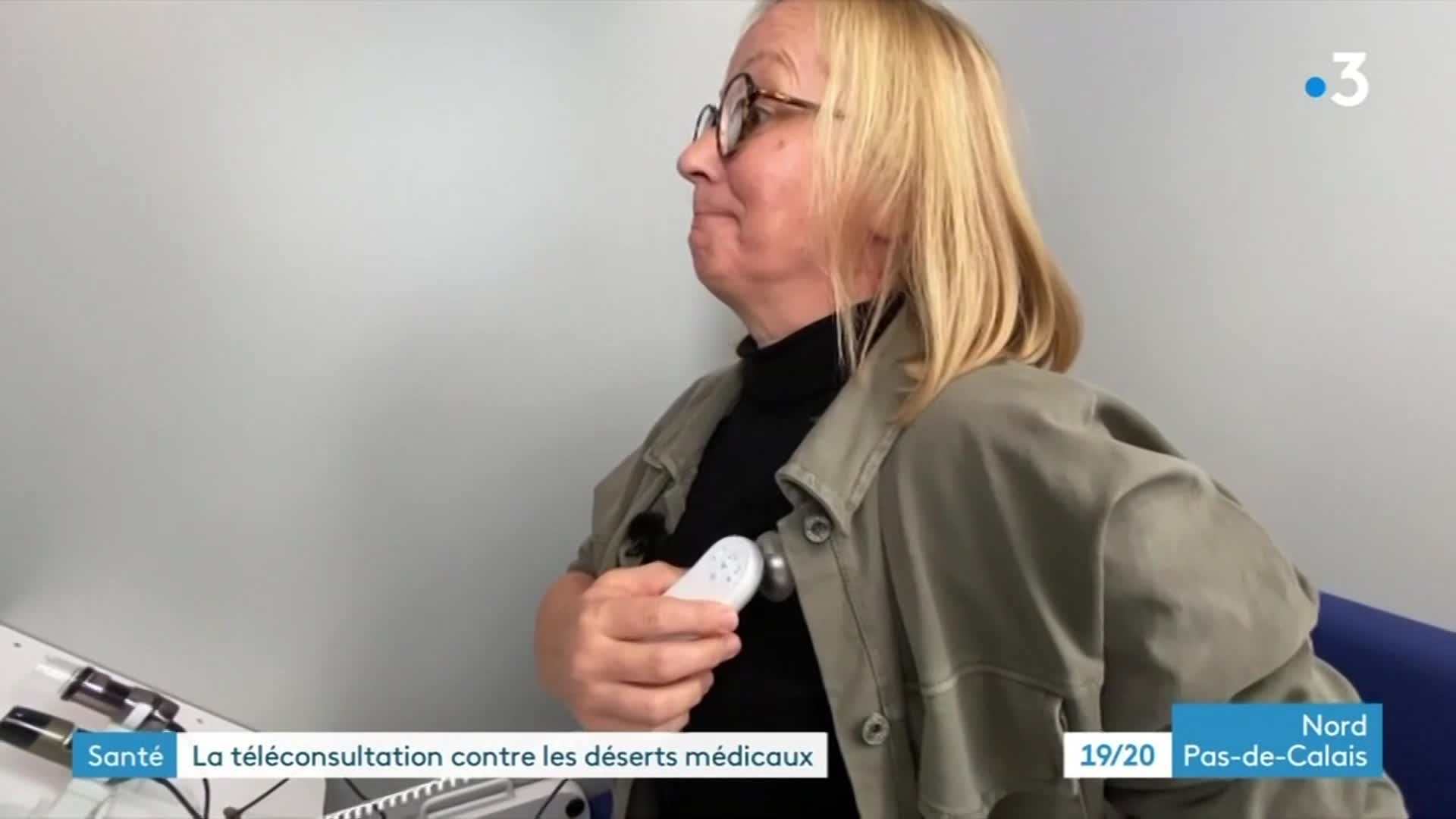 19/20 - F3 Nord-pas-de-Calais - 28-10-2021 - télé-consultation