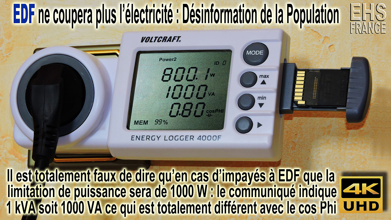 EDF ne coupera plus l’électricité : Désinformation de la population