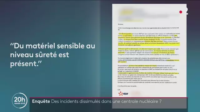 20h - France 2 - 14-11-2021 - Centrale Nucléaire
