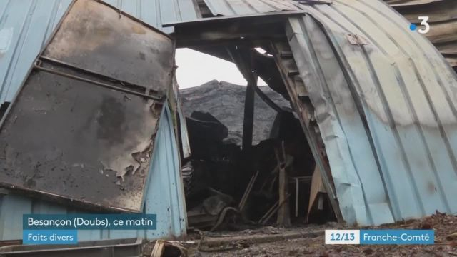 12/13 - F3 Franche-Comté - 07-12-2021 - incendie