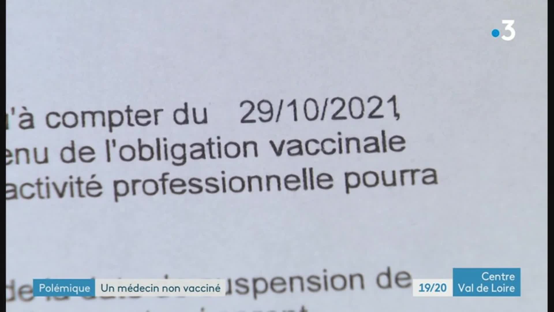 19/20 - F3 Centre-Val-de-Loire - 04-10-2022 , vaccination