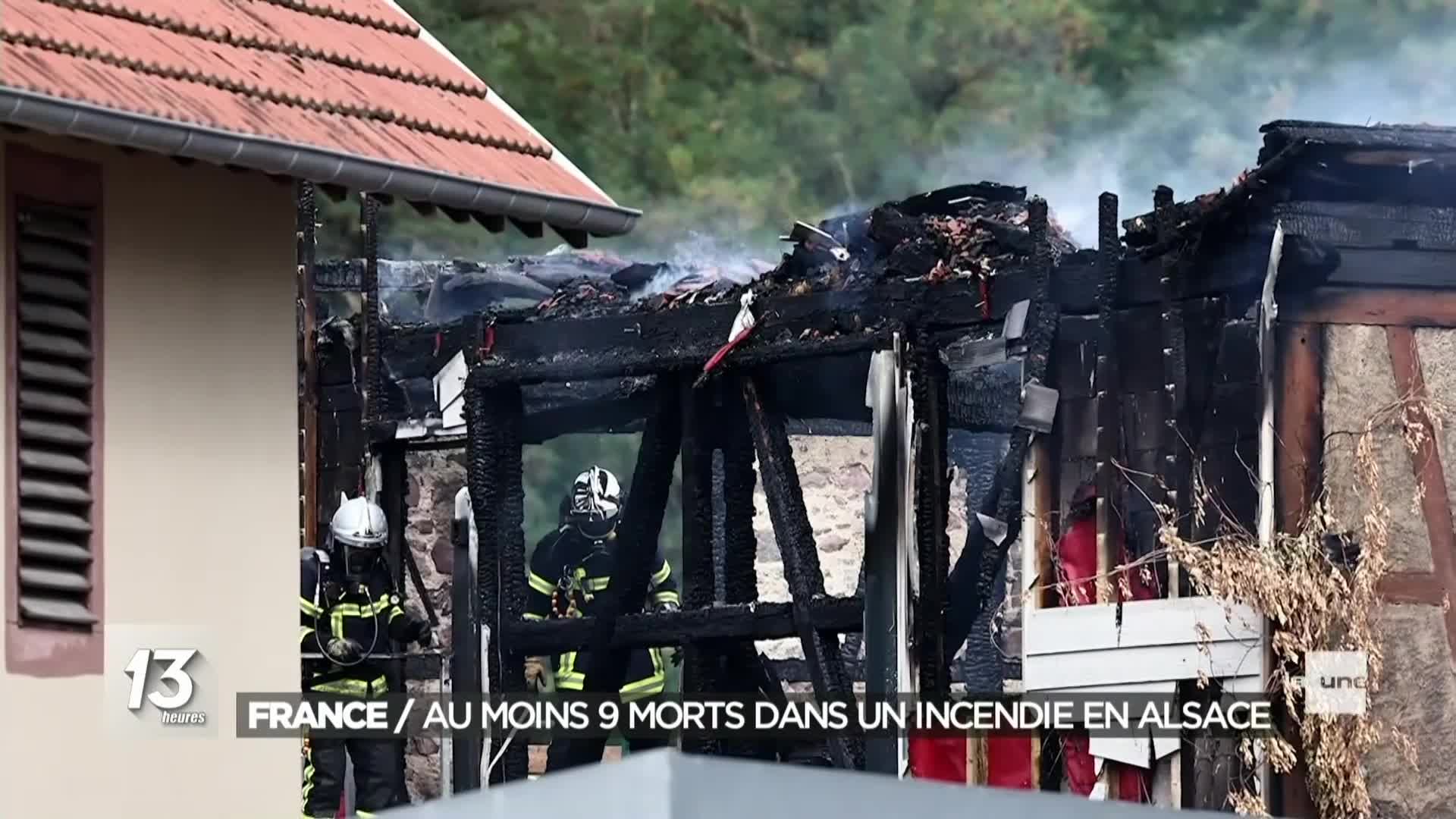 13h - RTBF la Une - 09-08-2023 , Incendie