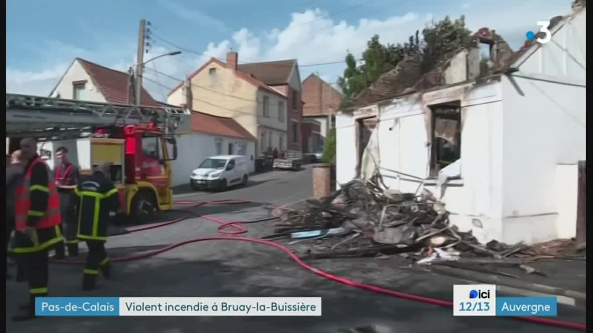 12/13 - F3 Auvergne - 16-09-2023 , incendie