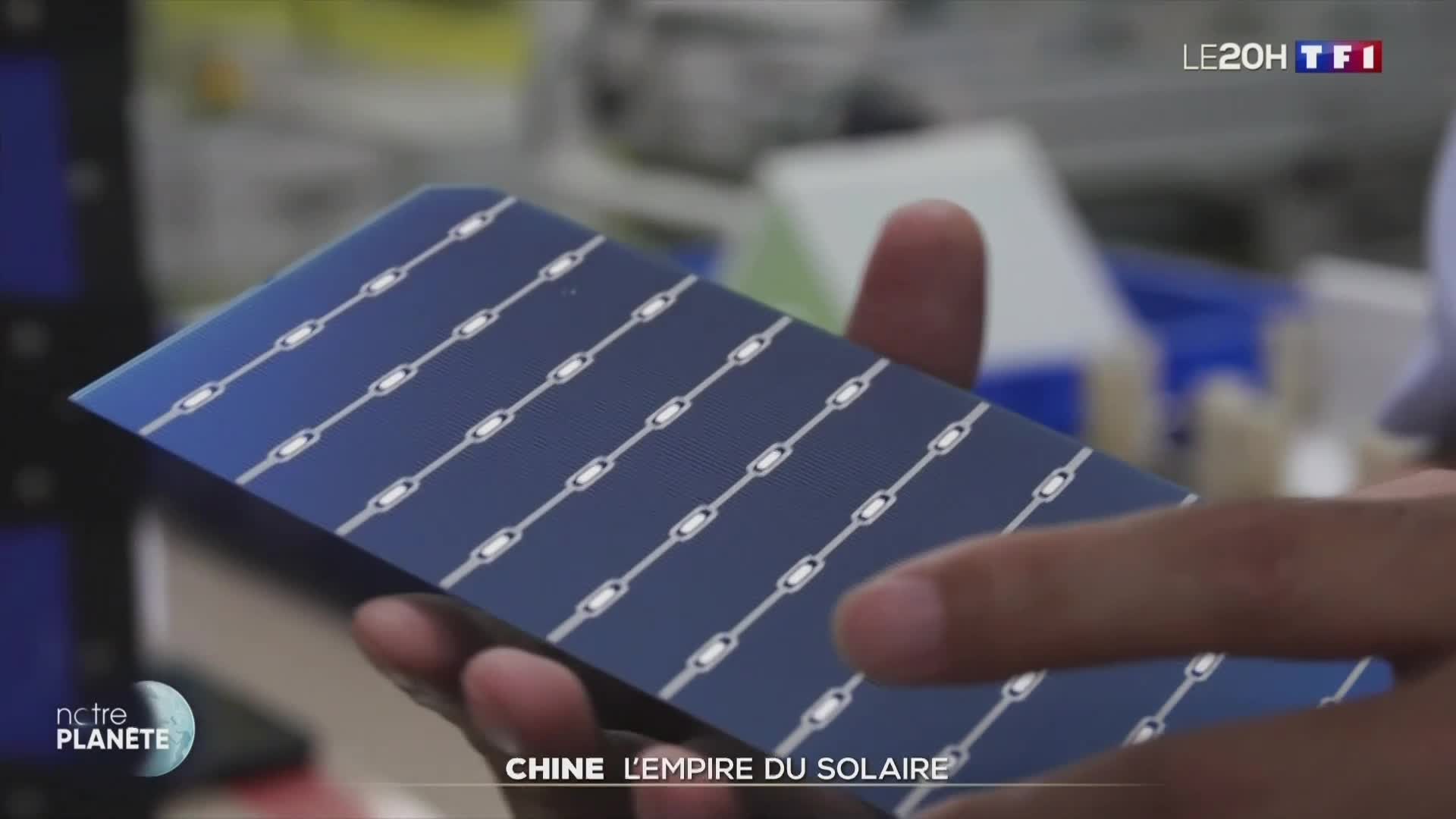 20h - TF1 - 29-10-2023 ferme solaire en Chine