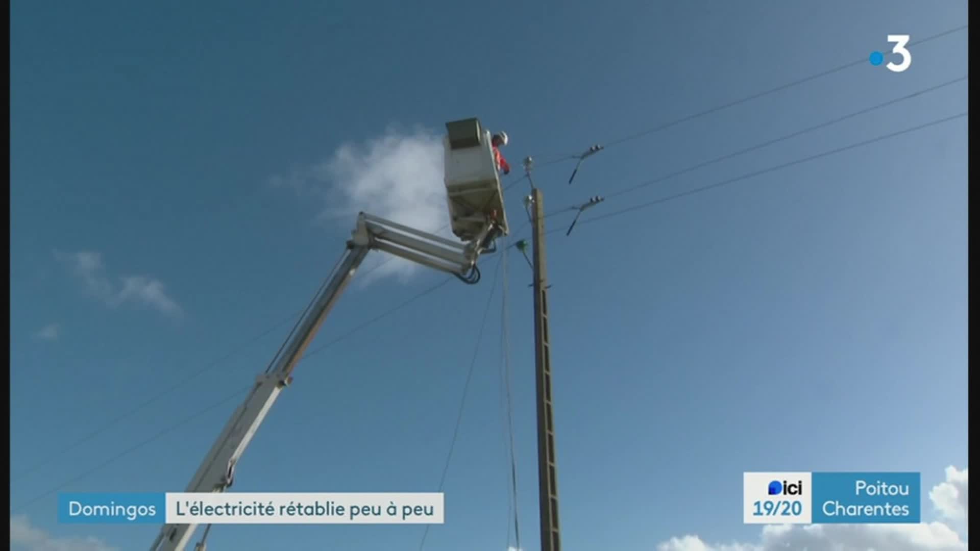 19/20 - F3 Poitou-Charentes - 05-11-2023 coupures d'électricité