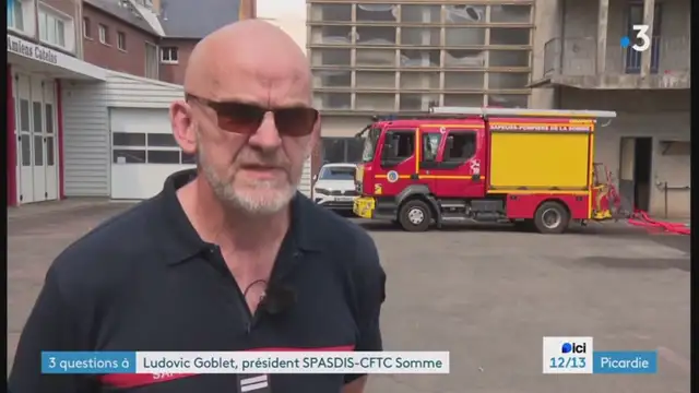 12/13 - F3 Picardie - 25-06-2024 , Grève chez les Pompiers
