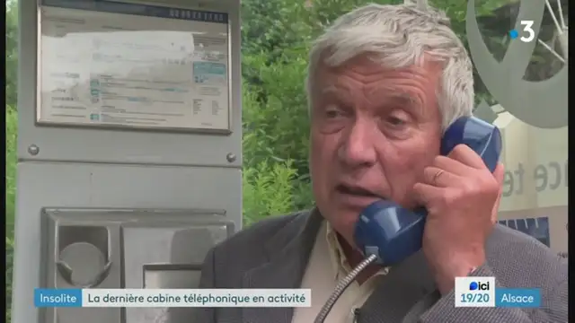 19/20 - F3 Alsace - 11-07-2024 , Cabine téléphonique