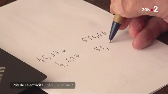 20h - France 2 - 12-09-2024 facture d'électricité