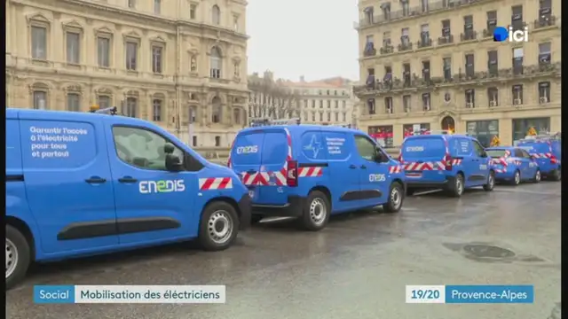 19/20 - F3 Provence Alpes - 11-02-2025 Grève chez ENEDIS