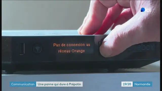 19/20 - F3 Normandie - 14-03-2025 , Panne Internet